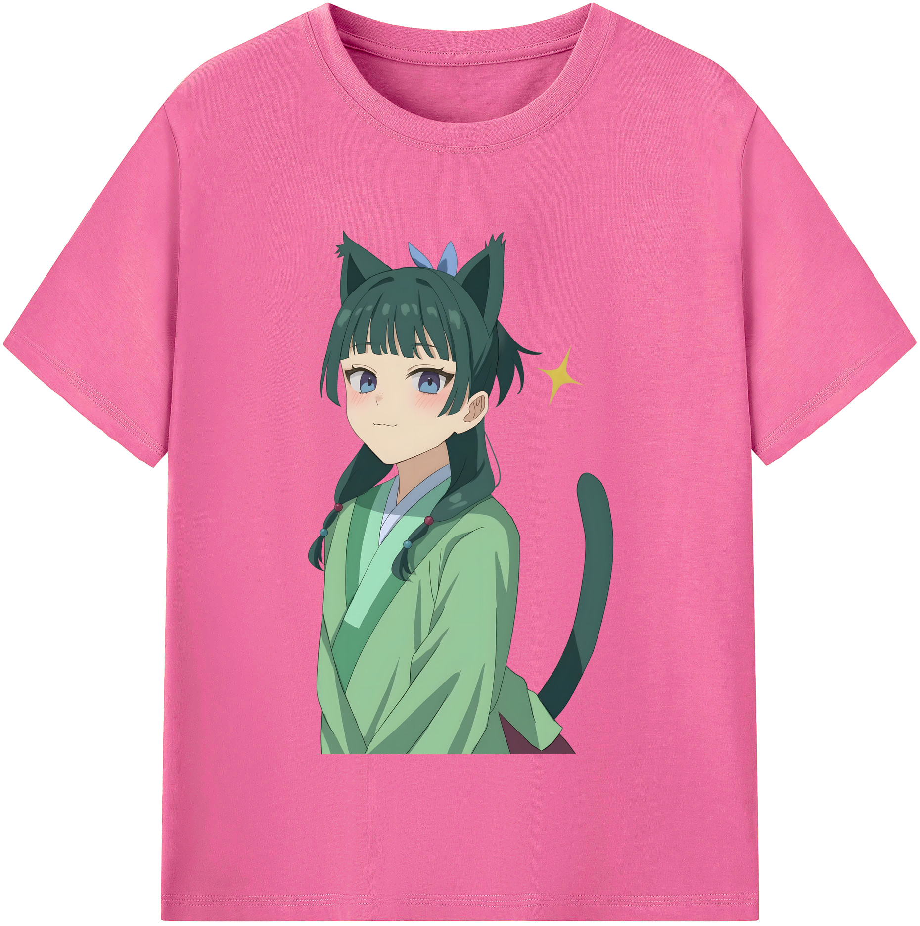 （画像用） 薬屋のひとりごと The Apothecary Diaries レディースカジュアルプリントTシャツ（綿100％）